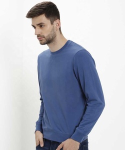 Sudadera de cuello redondo personalizada de alta calidad para hombre con logotipo bordado Sudadera con capucha de punto anticontracción - Product Image 2