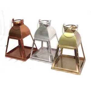 Latest Decorative New Design Filigree Candle <b>Lantern</b> With Glass - Product Image 2