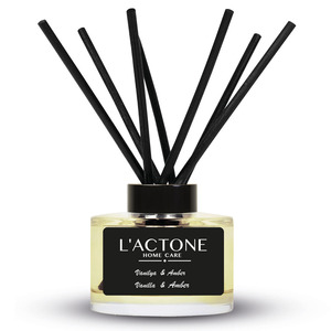 Diffuseur de roseaux écologique de 150ml avec désodorisant de parfum d'ambre de vanille - Product Image 3