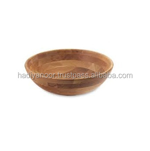 Ensaladera de madera de acacia, juego ecológico al por mayor con vajilla, tenedor, cuchara, cuenco de madera de tamaño personalizado - Product Image 4