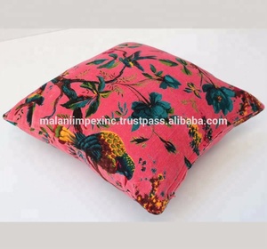 Nuevas llegadas 2021: Cojín cuadrado con estampado de pájaros, funda de terciopelo con estampado digital superclaro, 100% algodón, 45x45 cm - Product Image 2