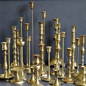 Bougeoirs en laiton du globe de luxe, grands porte-bougies - Product Image 6