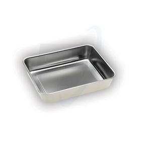 Bandeja de acero inoxidable para laboratorio, bandeja de alta calidad para instrumentos médicos y dentales - Product Image 3