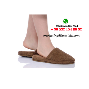 Pantoufles réutilisables lavables en tissu éponge de haute qualité, meilleur prix, pour la maison et l'hôtel, écologiques, taille et couleur personnalisées - Product Image 2
