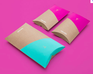 กล่องหมอนกระดาษคราฟท์พร้อมพิมพ์โลโก้และเชือกปอกระเจาสำหรับบรรจุภัณฑ์ของขวัญบรรจุภัณฑ์เครื่องแต่งกายบรรจุภัณฑ์เครื่องประดับเสื้อผ้า - Product Image 3