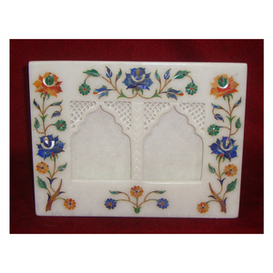 Gorgeous Marble Inlay Home Decorative Square Polished Handmade Jewelry Storage Unique <b>Antique</b> Design High Quality Made in India - Product Image 1