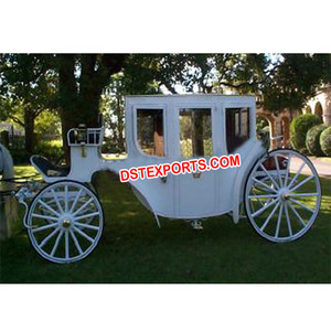 Carruaje de boda con cubierta de vidrio, carro de boda de caballo real, fabricante indio, Buggy de caballo para la venta - Product Image 1