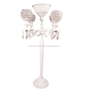 New Handmade Custom Size Decorative <b>Metal</b> Candelabra with Flower <b>Bowl</b> for Weddings & Christmas Home Decoration - Product Image 4