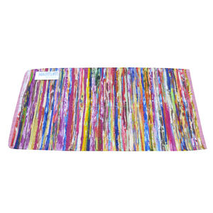 พรมชินดี พรมผ้าสำหรับขาย สไตล์วินเทจ โบฮีเมียน อินเดีย ทำจากผ้ารีไซเคิล ทอสำหรับผู้ใหญ่ ขนาดมาตรฐานหรือขนาดตามสั่ง - Product Image 1