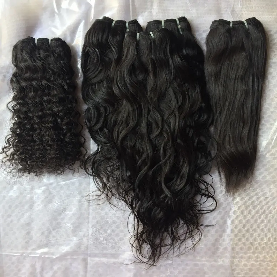 Необработанные индийские человеческие волосы remy для наращивания одного донора кутикулы правильный в одну сторону волнистые человеческие волосы