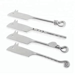 มีดเนยชุบเงิน อุปกรณ์อินเดียขายดี ผลิตจากสแตนเลส (ชุด 4 ชิ้น) สำหรับใช้ในบ้านและโรงแรม - Product Image 3