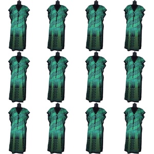 Nueva llegada Kaftan 2025 algodón impreso tamaño largo muy popular en Europa bloque de mano de alta calidad impreso diseño Floral Kaftan - Product Image 1