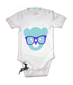 Pelele de Papá Noel para bebé, pelele bonito de moda para niña bebé, Pelele de algodón de bambú de manga corta para bebé 2018 - Product Image 2
