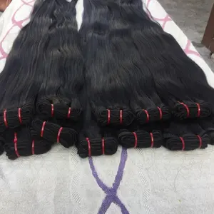 Nandee house top supplier of hair export top quality indian human hair extension temple donated human hair