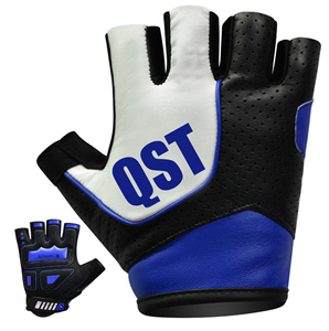 Guantes de entrenamiento para mujer, protección de Palma duradera, sin dedos, levantamiento de pesas, se acepta logotipo personalizado y diseño - Product Image 2