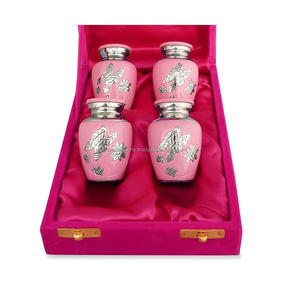 Urna conmemorativa funeraria de Metal de la mejor calidad, Color rojo, diseño fabuloso, urna de cremación de cenizas humanas para seres queridos - Product Image 4