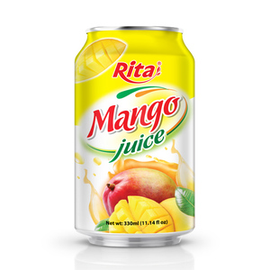 Service OEM ODM Vietnam Boisson en conserve courte de 330 ml Jus de mangue aux fruits - Product Image 1