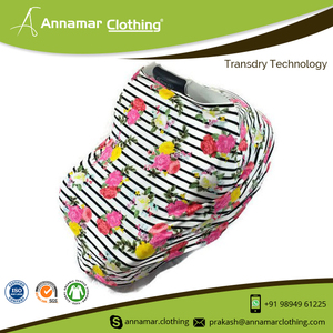 Wholesale Customized 100% Cotton Baby Car seat Canopy Cover - Product Image 3