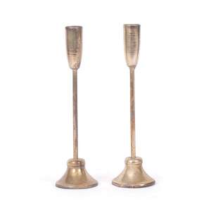 Metal <b>Brass</b> Tall <b>Candle</b> <b>Sticks</b> Golden <b>Candle</b> Holder Table Decoration - Product Image 1