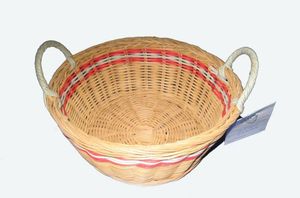 Panier de fleurs tissé à la main conception client artisanat en bambou pour la décoration florale de la maison élégante panier suspendu à vendre - Product Image 3