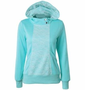 SHEMAX 2024 Sudadera con capucha de invierno Tela anticontracción de alta calidad Nuevo diseño de empalme de encaje de moda Superventas OEM Tallas XL 6XL - Product Image 2