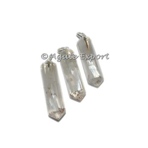 Selenite <b>Orgonite</b> Pencil Pendant - Product Image 1