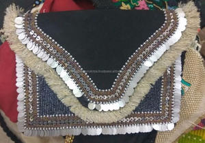 Bolso de mano con tirantes para mujer de marca famosa de tela Vintage ecológica, logotipo de Color personalizable para la casa de exportación de Guru Kirpa de noche - Product Image 2