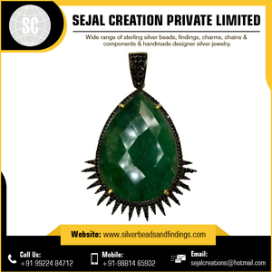 Colgante de plata de ley 925, suministro indio - Product Image 2
