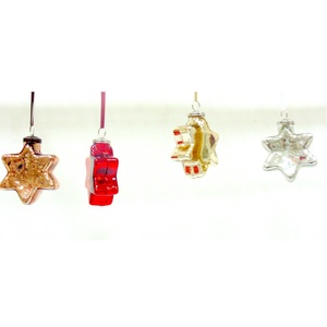 Boules d'arbre décoratives de noël suspendues en forme de cœur, ornement - Product Image 6