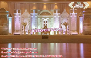 Aires de mariage indiens du sud-indien, maquillage de scène de luxe, en Fiber dorée, nouvelle collection, dépliant, ouvert - Product Image 3