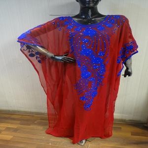 Hijab brodé, musulman, inde, maroc, broderie fantaisie africaine, Jalabiya, Kaftan, Kaftan, CAFTAN - Product Image 1