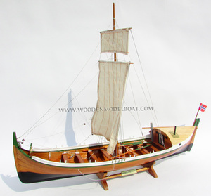 NORDLAND BOAT modelo de madera-modelo de barco de pesca de madera-modelo de barco de madera - Product Image 2