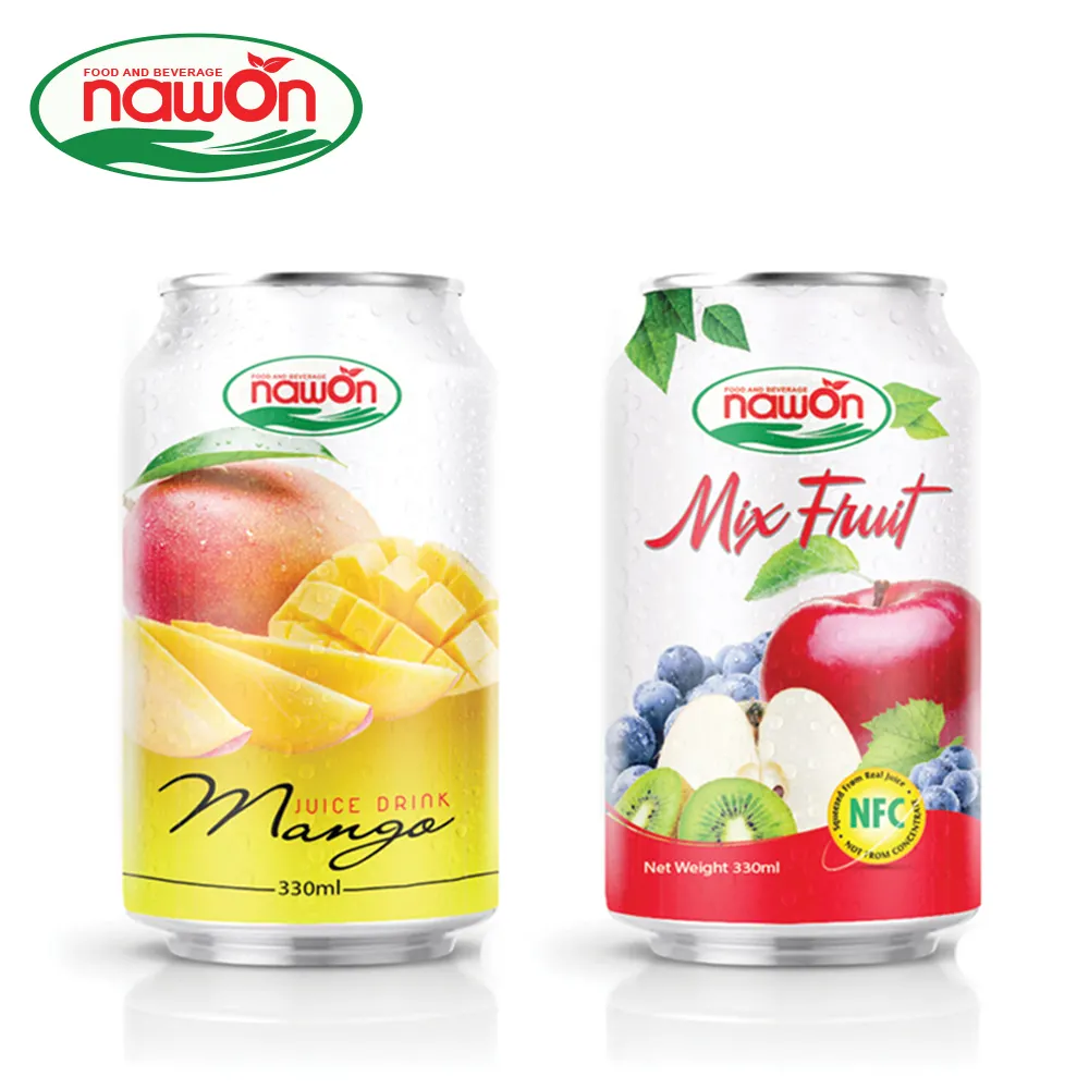 330ml NAWON in Dosen KEIN ZUCKER HINZUGEFÜGT Original Mango Juice Production Line löscht die Haut verteiler OEM ODM