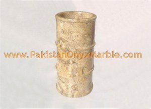 Jarrones de mármol de ónix natural, jarrones de ónix fósil y flores de mármol - Product Image 4