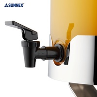 Distributeur de boissons en acier inoxydable et plastique de qualité alimentaire pour hôtel et restaurant, 5 litres, refroidi par glace