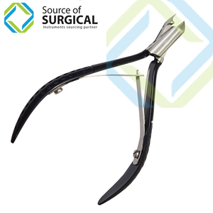 Pinza de uñas de doble resorte, corte de punta de 5mm, precisión de 5mm, junta de tornillo de mandíbula, pinza de cutícula de uñas de doble resorte, bordes de corte afilados - Product Image 1