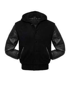 Vestes d'université en laine de baseball unisexes respirantes Leatherman personnalisées en vrac avec manche en cuir - Product Image 5