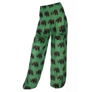 Pantalon sarouel élastique taille haute en coton pantalon de yoga unisexe avec hippie boho aladdin genie santa designs pantalon d'été pyjama - Product Image 4