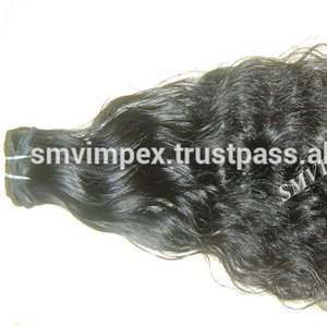 Extensiones de cabello Remy gris indio virgen duradero cabello crudo largo con ondas de agua con pelos de trama Doble - Product Image 3