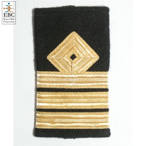 Factory Gold Diamond Merchant Captain Eco-Friendly Customizable Bullion Wire French <b>Braid</b> Fabric Uniform Shoulder Board Snap - Product Image 4