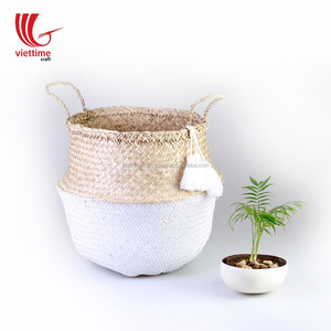 2022 Hot Trend Convenient Seagrass Hanging <b>Basket</b> for Belly Storage Wholesale Product - Product Image 2