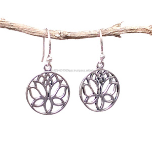 Pendientes colgantes de latón a la moda Bohemia para mujer, joyería con patrón de gota - Product Image 1
