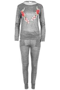 Chándal de dos piezas para mujer, conjunto de 2 piezas, forro polar personalizado para niños, unisex, chándal de lujo de gran tamaño para correr - Product Image 2