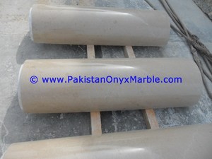 Columnas de Mármol de Diseño Moderno, Huecas, en Beige, Negro y Dorado, Blanco Ziarat - Product Image 2