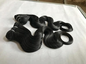 Meilleure vente Extensions de cheveux humains indiens Remy Tissage de cheveux à double trame d'excellente qualité - Product Image 6