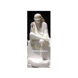 Beautiful Marble Sai Baba Statue - Product Image 1