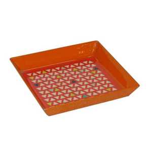 Nuevo diseño de tamaño personalizado, bandeja de esmalte brillante para servir en forma de corazón, aluminio envejecido para servir comida en casa - Product Image 6