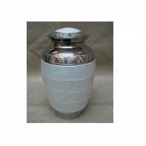 Premium Quality Cremation Urns Brass Solid Urns Handcrafted Shiny Nickle Cremation <b>Keepsake</b> Urns Hot Arrival - Product Image 1