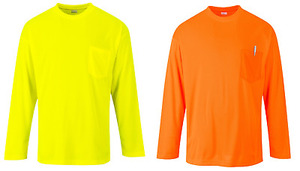 เสื้อยืดแขนยาวสำหรับงาน Hi VIS Workwear ฟลูออเรสเซนต์โปรโมชั่น - Product Image 2