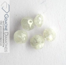 Vente en gros de perles de diamant à facettes, blanches et naturelles, de 2mm, vente en gros en inde - Product Image 3